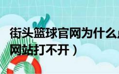 街头篮球官网为什么点不进去（街头篮球官方网站打不开）