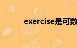 exercise是可数还是不可数名词