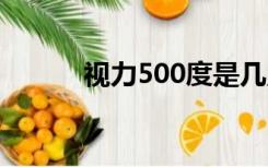 视力500度是几点几（视力5 0）