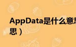 AppData是什么意思?（appdata是什么意思）