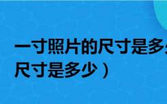 一寸照片的尺寸是多少295 413（一寸照片的尺寸是多少）