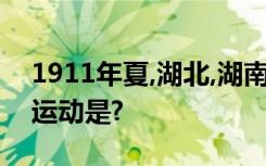 1911年夏,湖北,湖南,广东和四川爆发的民众运动是?