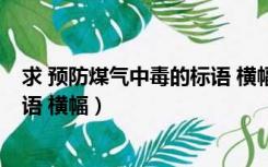 求 预防煤气中毒的标语 横幅怎么写（求 预防煤气中毒的标语 横幅）