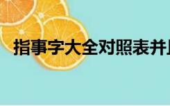 指事字大全对照表并且解释（指事字大全）