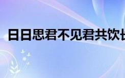 日日思君不见君共饮长江水表达了什么感情