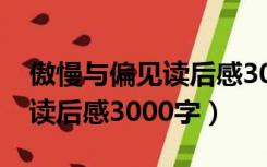 傲慢与偏见读后感3000字以上（傲慢与偏见读后感3000字）