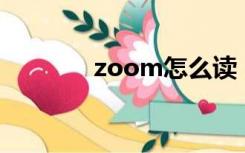 zoom怎么读（sara怎么读）