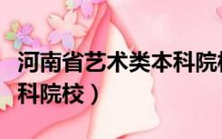 河南省艺术类本科院校名单（河南省艺术类本科院校）