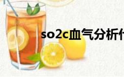 so2c血气分析什么意思（so2）