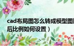 cad布局图怎么转成模型图比例不变（cad布局转换成模型后比例如何设置）