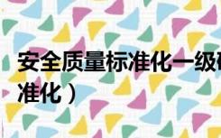 安全质量标准化一级矿井得分为（安全质量标准化）