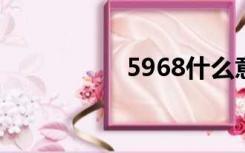 5968什么意思（596）