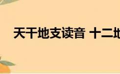 天干地支读音 十二地支（天干地支读音）