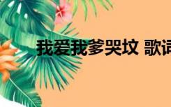 我爱我爹哭坟 歌词（我爱我爹哭坟）