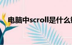 电脑中scroll是什么键（scroll是哪个键）