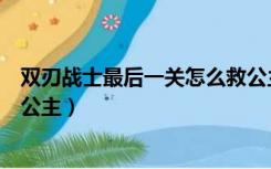 双刃战士最后一关怎么救公主的（双刃战士最后一关怎么救公主）