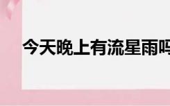 今天晚上有流星雨吗几点2021年1月3日