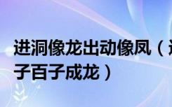 进洞像龙出动像凤（进洞像龙出洞像凤凤生百子百子成龙）