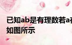 已知ab是有理数若a在数轴上的对应点的位置如图所示