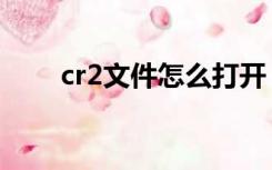 cr2文件怎么打开（cr2是什么格式）