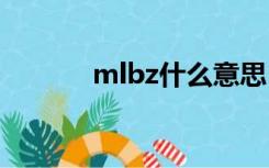 mlbz什么意思（bz什么意思）