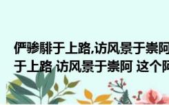 俨骖騑于上路,访风景于崇阿读音（滕王阁序  第二段俨骖騑于上路 访风景于崇阿 这个阿字读音是）