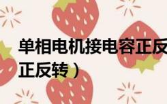 单相电机接电容正反转原理（220v电容电机正反转）