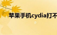 苹果手机cydia打不开（cydia 打不开）