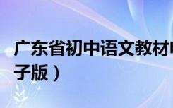 广东省初中语文教材电子版（初中语文教材电子版）