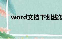 word文档下划线怎么去掉红色波浪线