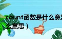 count函数是什么意思函数（count函数是什么意思）