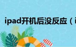 ipad开机后没反应（ipad怎么开机没反应）