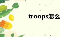 troops怎么读（troop）