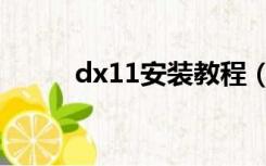 dx11安装教程（dx11安装路径）