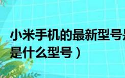 小米手机的最新型号是什么（小米最新款手机是什么型号）