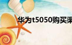 华为t5050购买渠道（华为t5050）