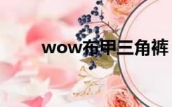 wow布甲三角裤（wow布甲短裤）