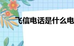 飞信电话是什么电话?（飞信打电话）