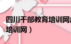 四川干部教育培训网成绩查询（四川干部教育培训网）