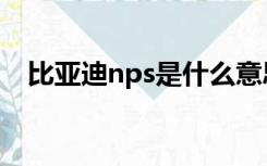 比亚迪nps是什么意思（nps是什么意思）