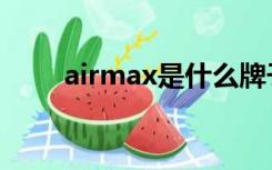 airmax是什么牌子的鞋（airmax）