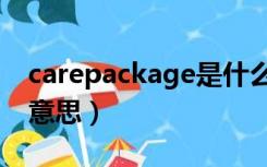 carepackage是什么意思（package是什么意思）