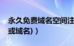 永久免费域名空间注册（如何申请免费空间(或域名)）