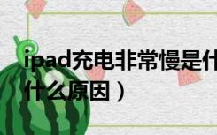 ipad充电非常慢是什么原因（ipad充电慢是什么原因）