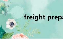 freight prepaid（freight）