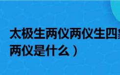 太极生两仪两仪生四象什么意思（太极生两仪两仪是什么）