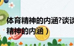 体育精神的内涵?谈谈自己对它的理解!（体育精神的内涵）