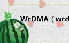 WcDMA（wcdma是什么网络）