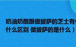 奶油奶酪跟做披萨的芝士有什么不一样（请问芝士和奶酪有什么区别 做披萨的是什么）