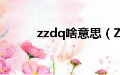 zzdq啥意思（ZZQ是什么意思）